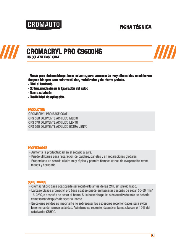 Cromacryl Pro C9600 HS
