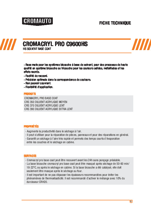 Cromacryl Pro C9600 HS