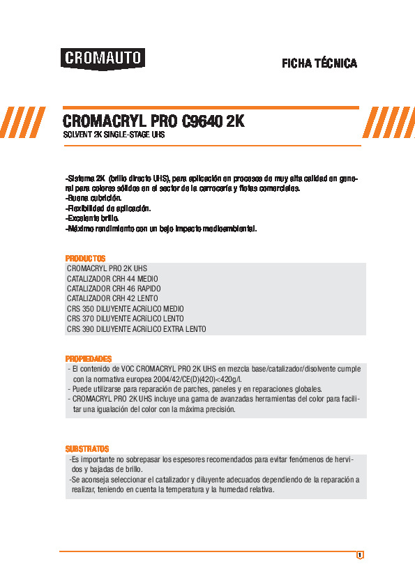 Cromacryl Pro C9640 2K