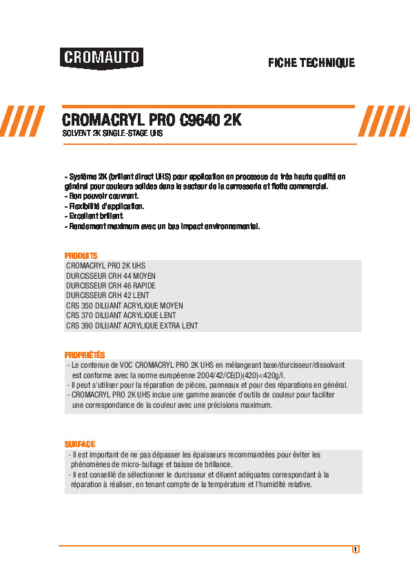 Cromacryl Pro C9640 2K