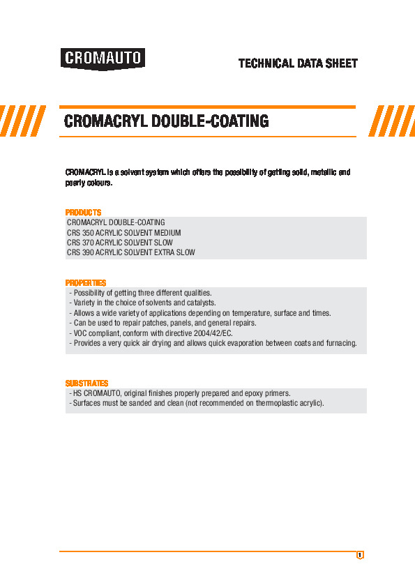 Cromacryl Double Coating