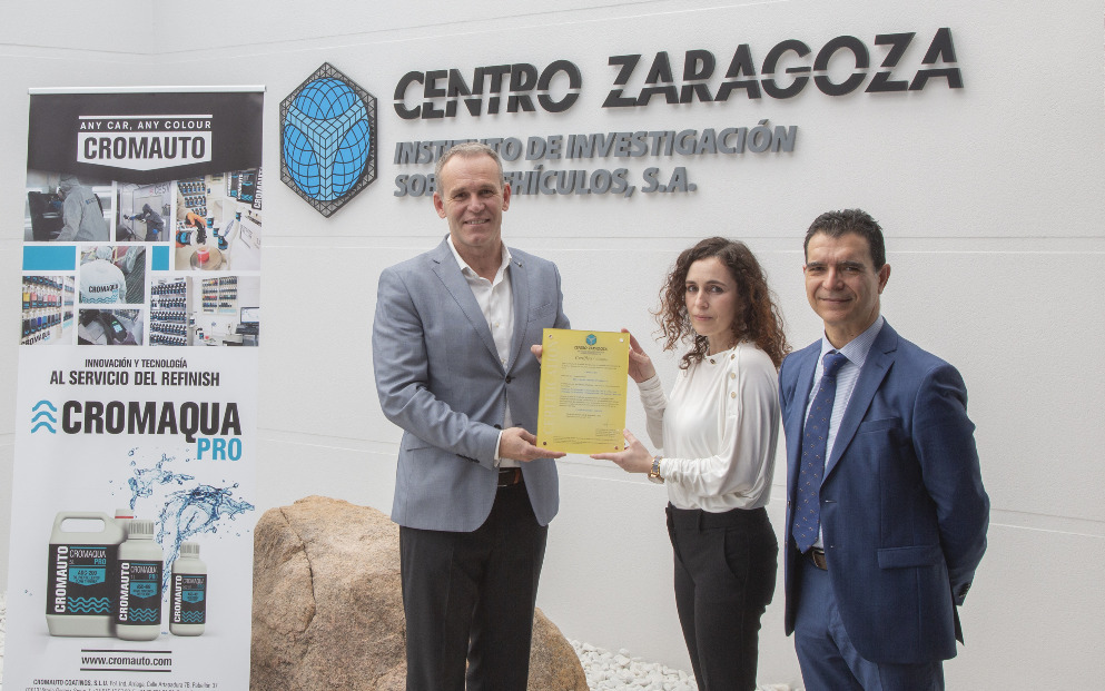 CROMAUTO obtains the Zaragoza Center certification for finishing basecoat system for automobile repainting